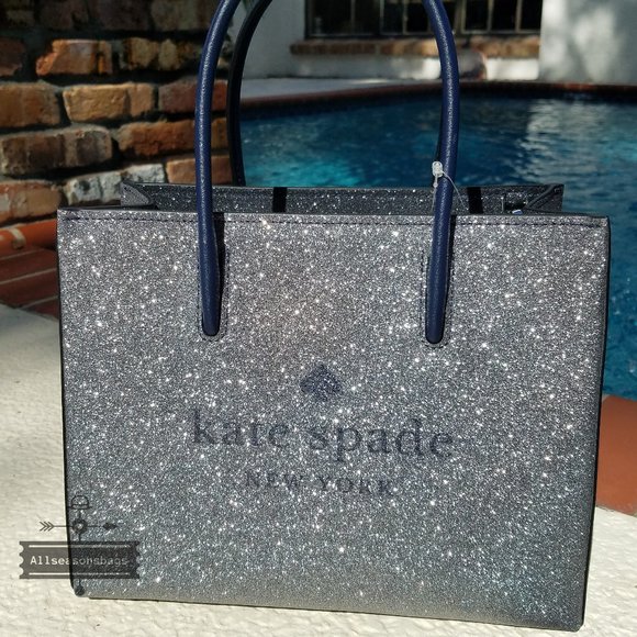 kate spade glitter shopper